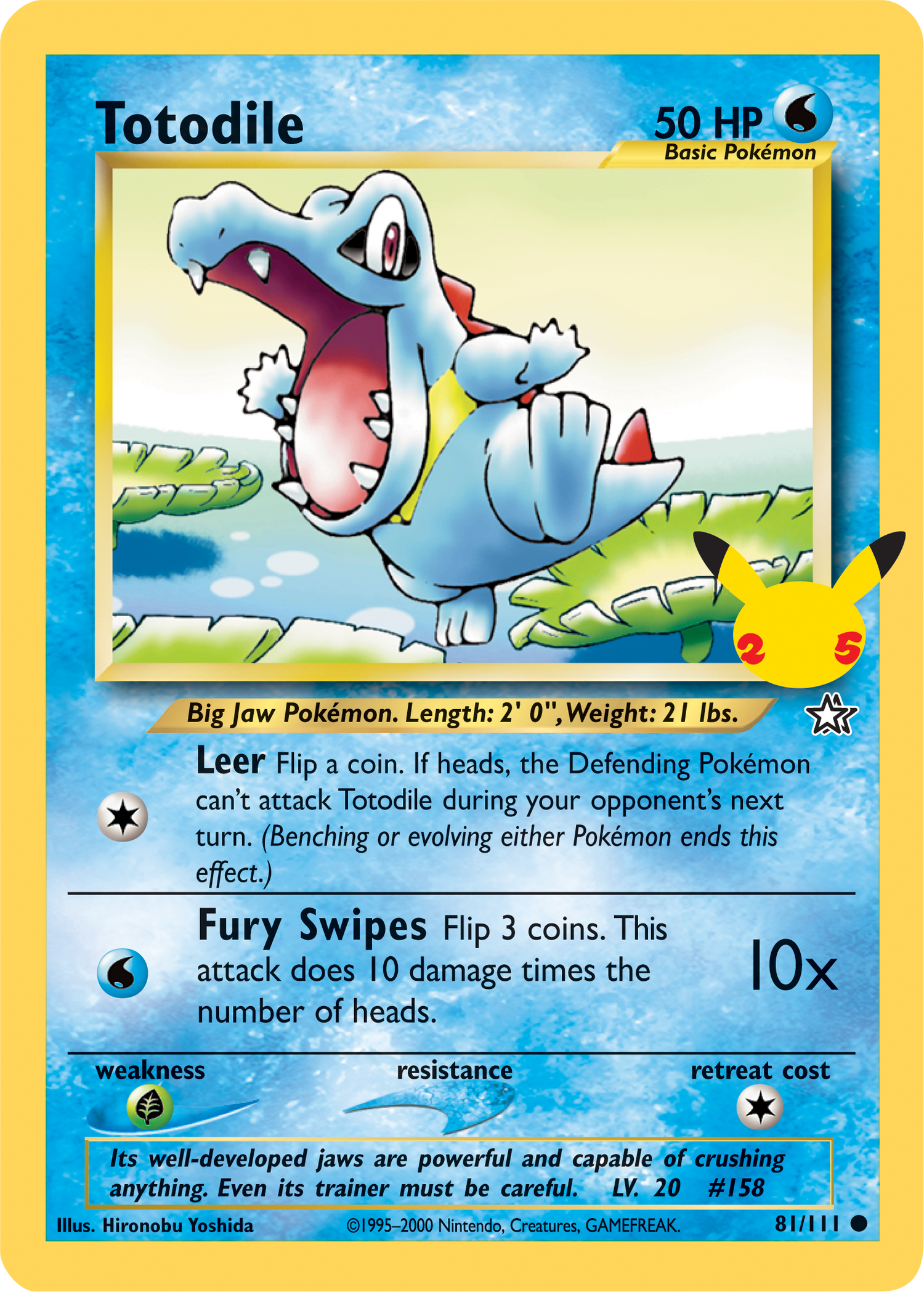 Totodile (81/111) (Jumbo Card) [First Partner Pack] - Pokémon - Card Brawlers | Quebec | Canada |