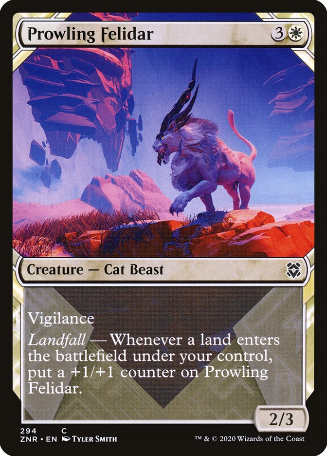 Prowling Felidar (Showcase) [Zendikar Rising] - Magic: The Gathering - Card Brawlers | Quebec | Canada |