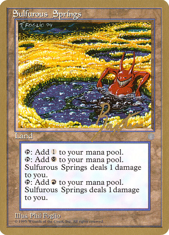 Sulfurous Springs (George Baxter) [Pro Tour Collector Set] - Magic: The Gathering - Card Brawlers | Quebec | Canada |