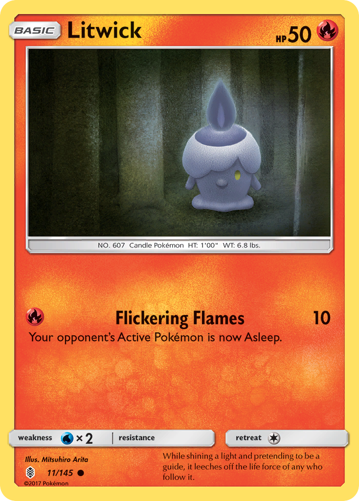 Litwick (11/145) [Sun & Moon: Guardians Rising] - Pokémon - Card Brawlers | Quebec | Canada |