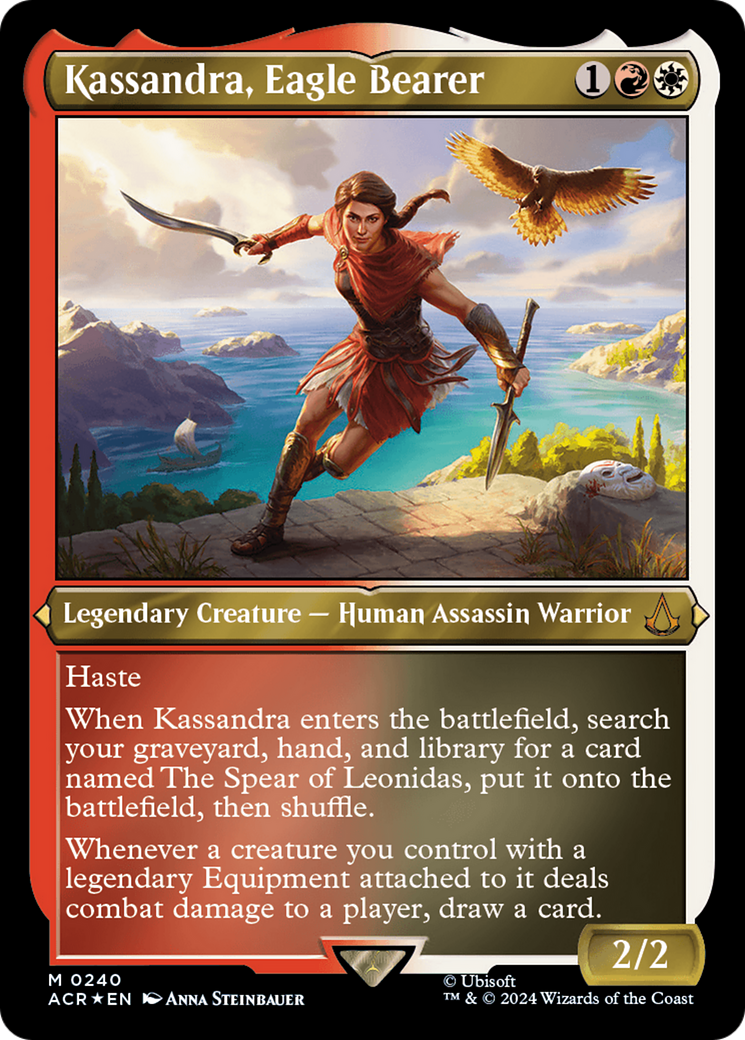 Kassandra, Eagle Bearer (Foil Etched) [Assassin's Creed] - Magic: The Gathering - Card Brawlers | Quebec | Canada |