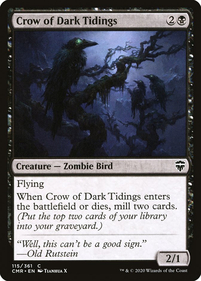 Crow of Dark Tidings [Commander Legends] - Magic: The Gathering - Card Brawlers | Quebec | Canada |