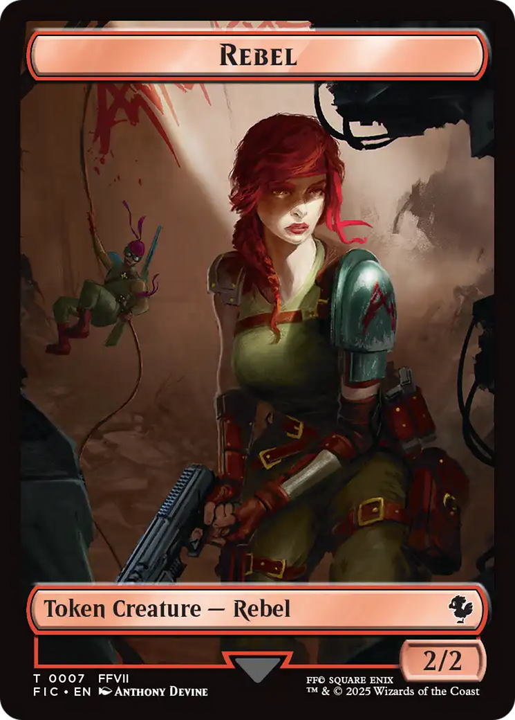 Soldier // Rebel Double-Sided Token (Surge Foil) [FINAL FANTASY Commander Tokens] - Magic: The Gathering - Card Brawlers | Quebec | Canada |