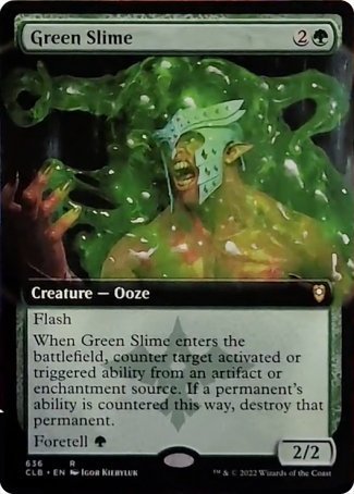 Green Slime (Extended Art) [Commander Legends: Battle for Baldur's Gate] - Magic: The Gathering - Card Brawlers | Quebec | Canada |