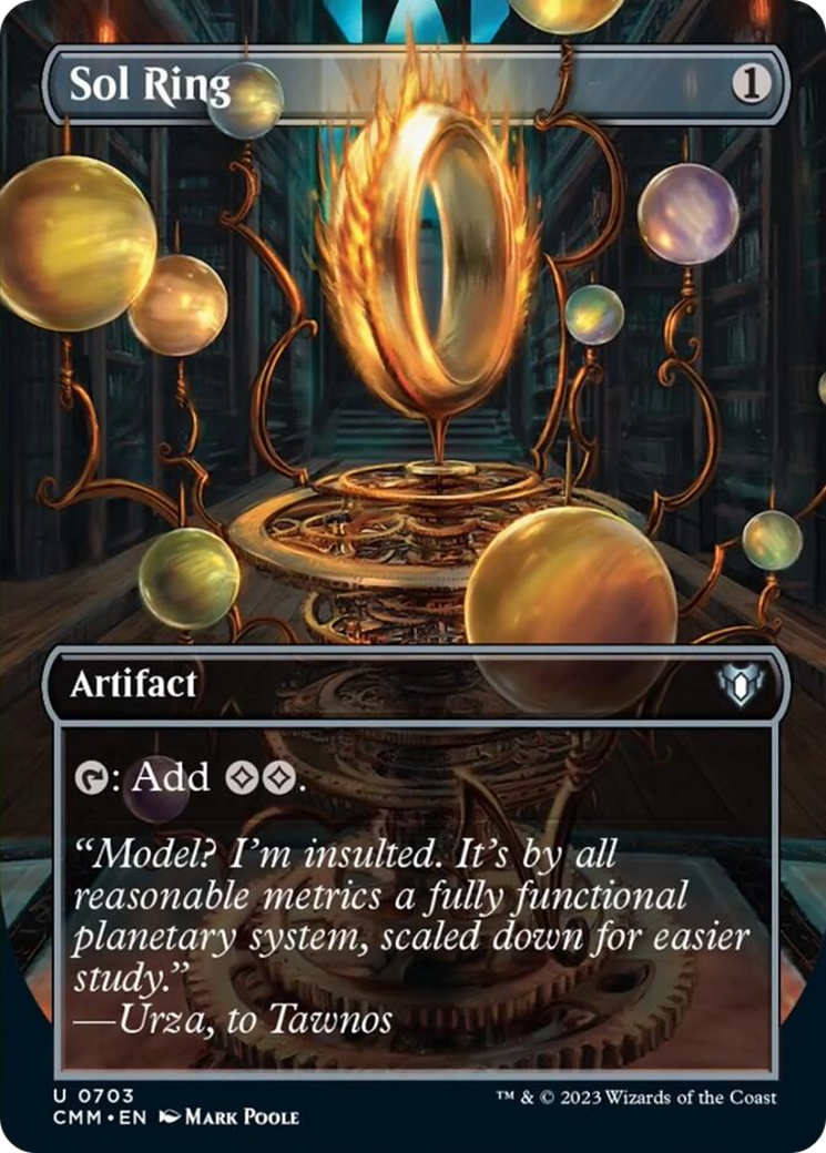 Sol Ring (Borderless Alternate Art) [Commander Masters] - Magic: The Gathering - Card Brawlers | Quebec | Canada |
