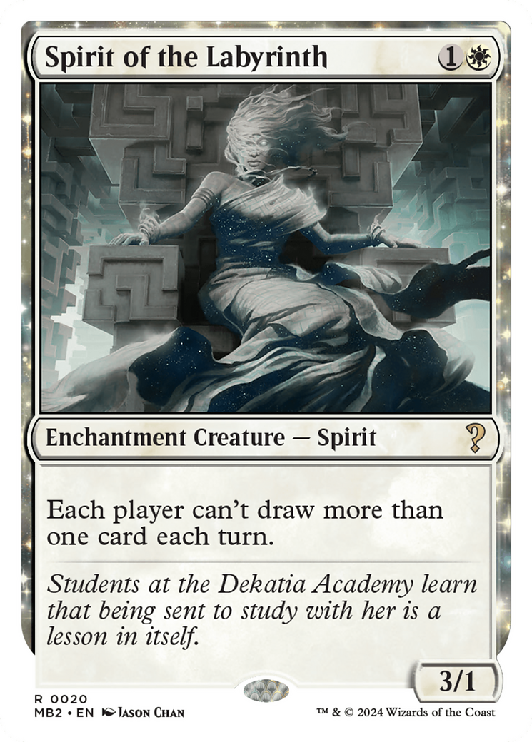 Spirit of the Labyrinth (White Border) [Mystery Booster 2] - Magic: The Gathering - Card Brawlers | Quebec | Canada |