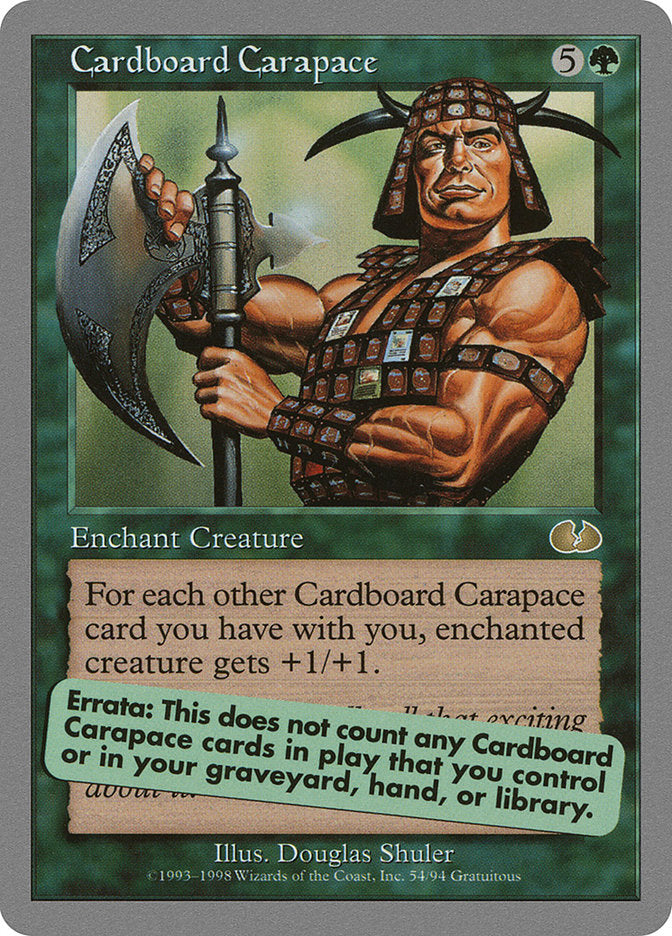 Cardboard Carapace [Unglued] - Magic: The Gathering - Card Brawlers | Quebec | Canada |