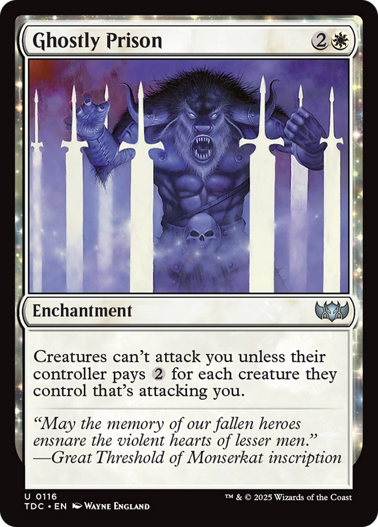 Ghostly Prison [Tarkir: Dragonstorm Commander] - Magic: The Gathering - Card Brawlers | Quebec | Canada |