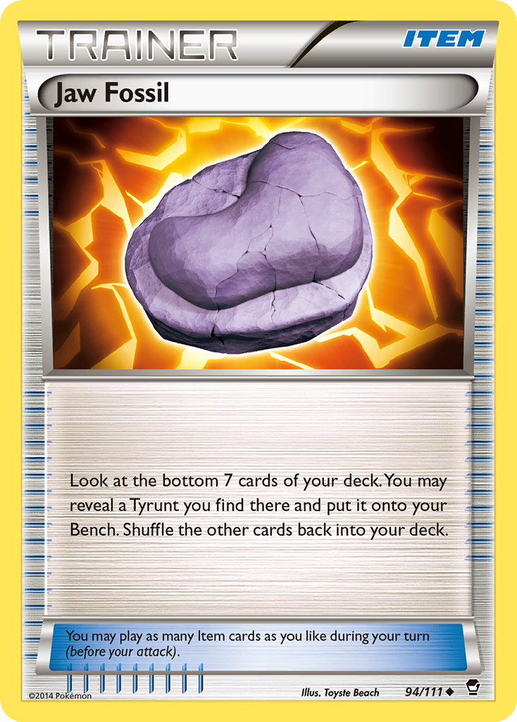 Jaw Fossil (94/111) [XY: Furious Fists] - Pokémon - Card Brawlers | Quebec | Canada |