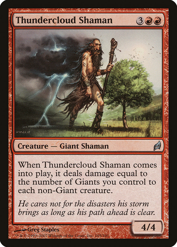 Thundercloud Shaman [Lorwyn] - Magic: The Gathering - Card Brawlers | Quebec | Canada |