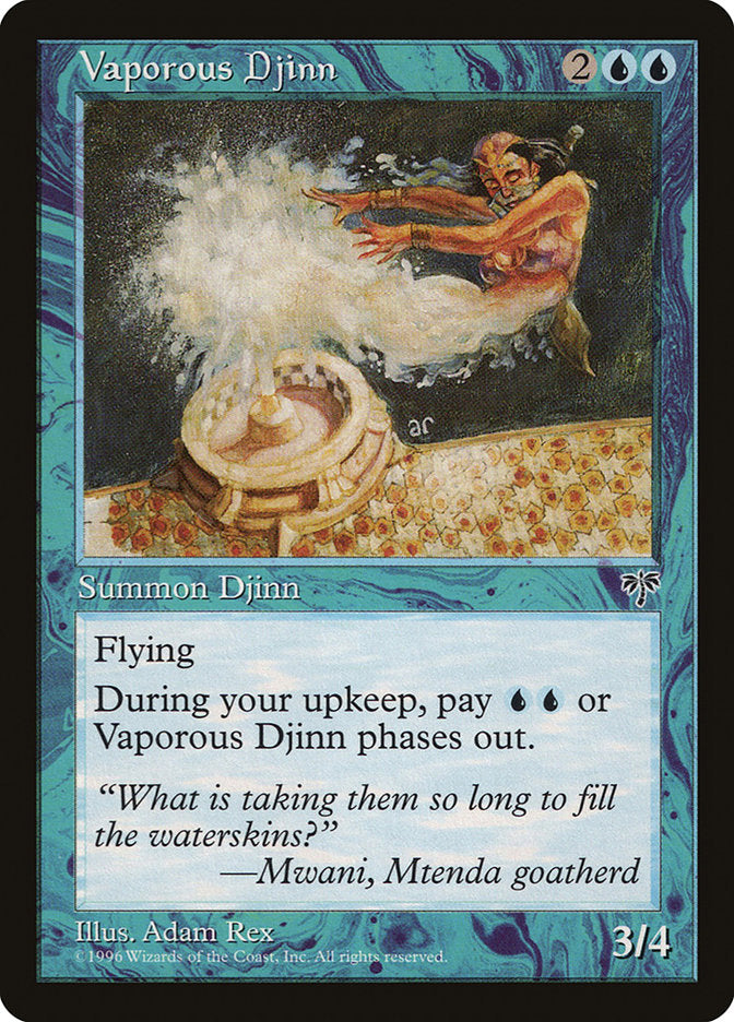 Vaporous Djinn [Mirage] - Magic: The Gathering - Card Brawlers | Quebec | Canada |