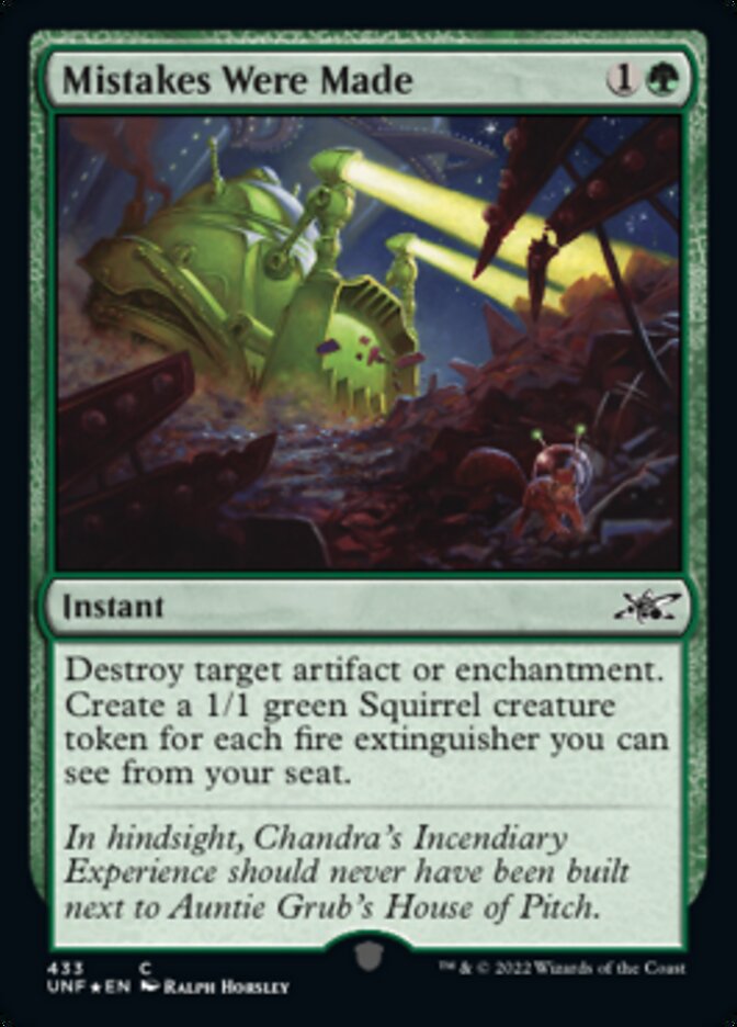 Mistakes Were Made (Galaxy Foil) [Unfinity] - Magic: The Gathering - Card Brawlers | Quebec | Canada |