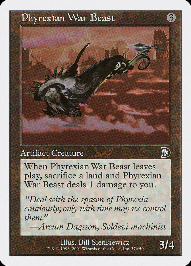 Phyrexian War Beast (Signature on Left) [Deckmasters] - Magic: The Gathering - Card Brawlers | Quebec | Canada |