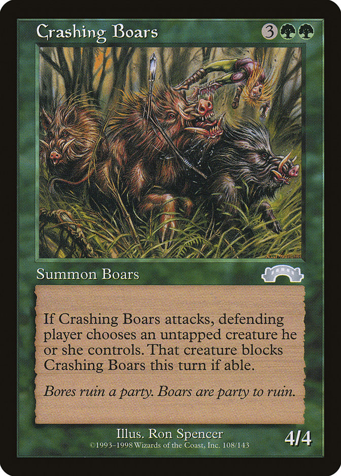 Crashing Boars [Exodus] - Magic: The Gathering - Card Brawlers | Quebec | Canada |