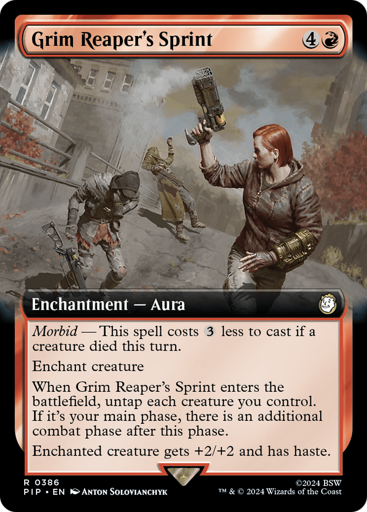 Grim Reaper's Sprint (Extended Art) [Fallout] - Magic: The Gathering - Card Brawlers | Quebec | Canada |