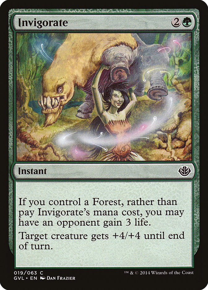 Invigorate (Garruk vs. Liliana) [Duel Decks Anthology] - Magic: The Gathering - Card Brawlers | Quebec | Canada |