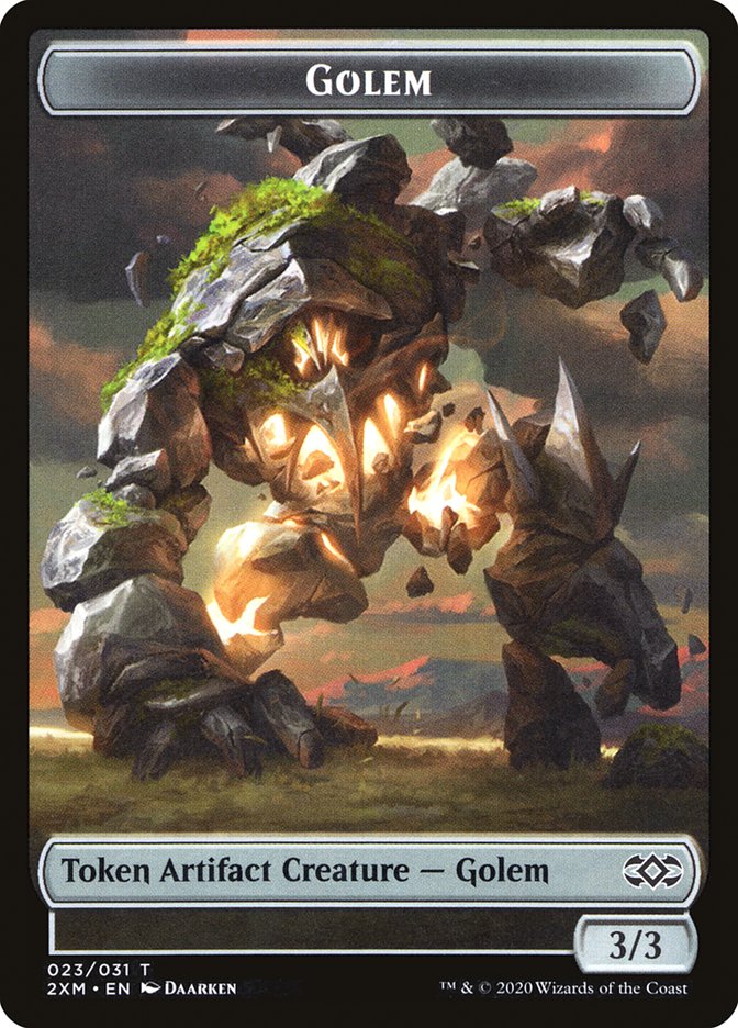 Clue // Golem Double-Sided Token [Double Masters Tokens] - Magic: The Gathering - Card Brawlers | Quebec | Canada |