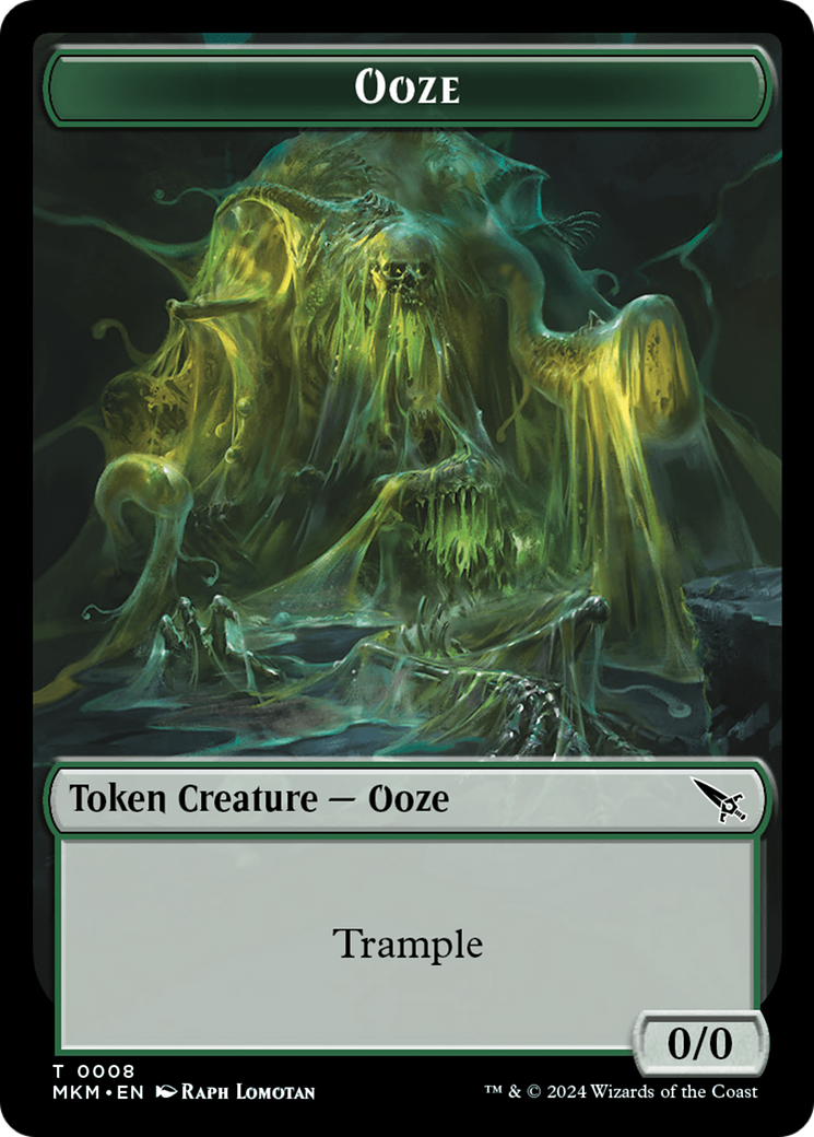 Ooze // A Mysterious Creature Double-Sided Token [Murders at Karlov Manor Tokens] - Magic: The Gathering - Card Brawlers | Quebec | Canada |