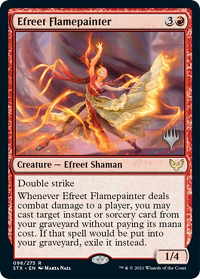 Efreet Flamepainter (Promo Pack) [Strixhaven: School of Mages Promos] - Magic: The Gathering - Card Brawlers | Quebec | Canada |