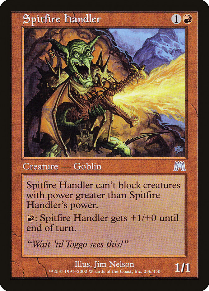 Spitfire Handler [Onslaught] - Magic: The Gathering - Card Brawlers | Quebec | Canada |