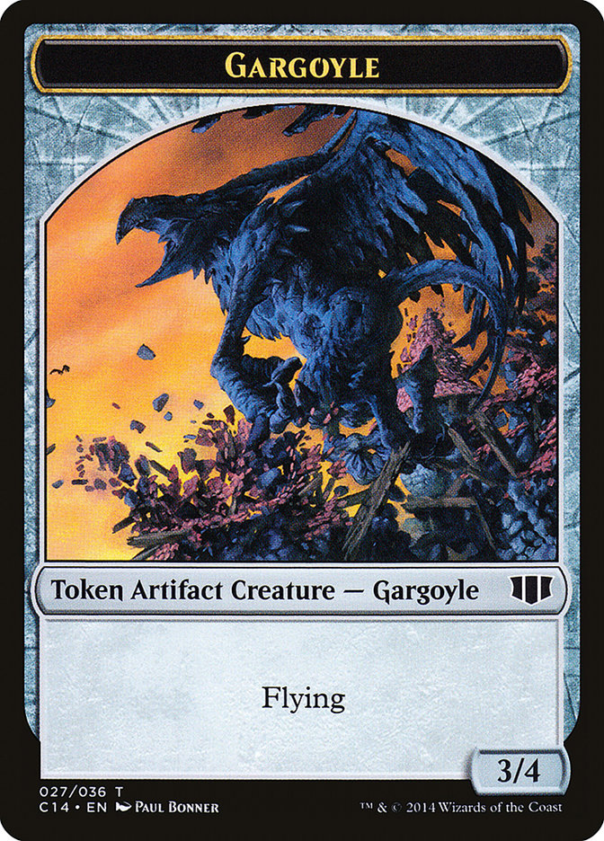 Gargoyle // Elf Warrior Double-Sided Token [Commander 2014 Tokens] - Magic: The Gathering - Card Brawlers | Quebec | Canada |