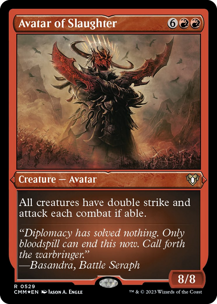 Avatar of Slaughter (Foil Etched) [Commander Masters] - Magic: The Gathering - Card Brawlers | Quebec | Canada |