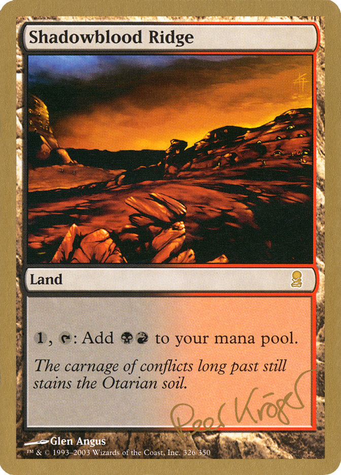 Shadowblood Ridge (Peer Kroger) [World Championship Decks 2003] - Magic: The Gathering - Card Brawlers | Quebec | Canada |