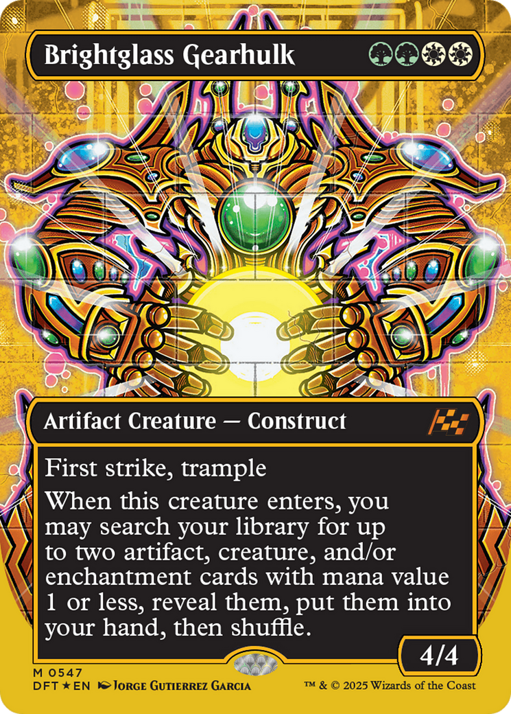 Brightglass Gearhulk (Borderless) (First-Place Foil) [Aetherdrift] - Magic: The Gathering - Card Brawlers | Quebec | Canada |