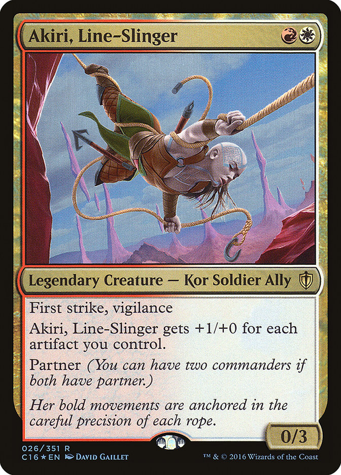 Akiri, Line-Slinger [Commander 2016] - Magic: The Gathering - Card Brawlers | Quebec | Canada |