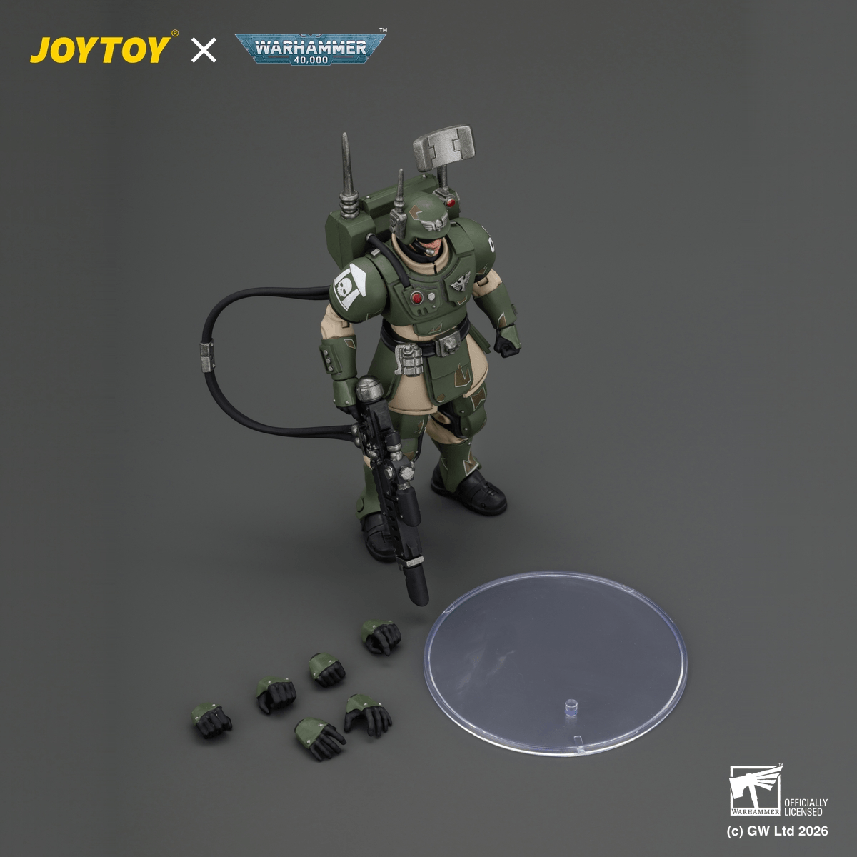 JOYTOY - Warhammer 40k - Astra Militarum - Kasrkin 3 with Hot-shot Lasgun and Vox-caster - (PREORDER) October 30, 2026