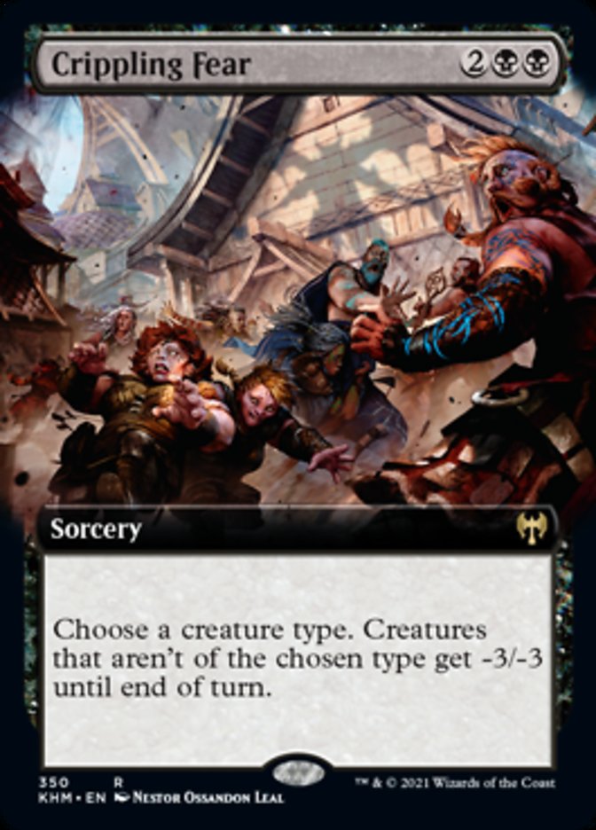 Crippling Fear (Extended Art) [Kaldheim] - Magic: The Gathering - Card Brawlers | Quebec | Canada |