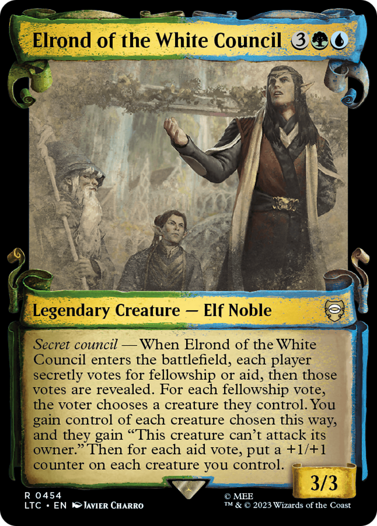 Elrond of the White Council [The Lord of the Rings: Tales of Middle-Earth Commander Showcase Scrolls] - Magic: The Gathering - Card Brawlers | Quebec | Canada |