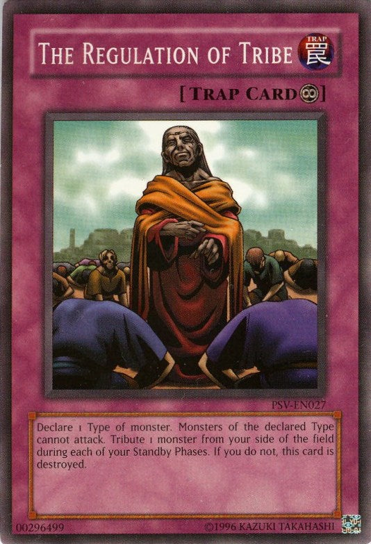The Regulation of Tribe [PSV-EN027] Common - Yu-Gi-Oh! - Card Brawlers | Quebec | Canada |