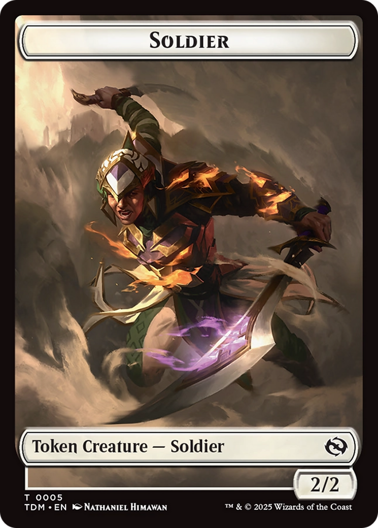 Solider (0004) // Solider (0005) Double-Sided Token [Tarkir: Dragonstorm Tokens] - Magic: The Gathering - Card Brawlers | Quebec | Canada |