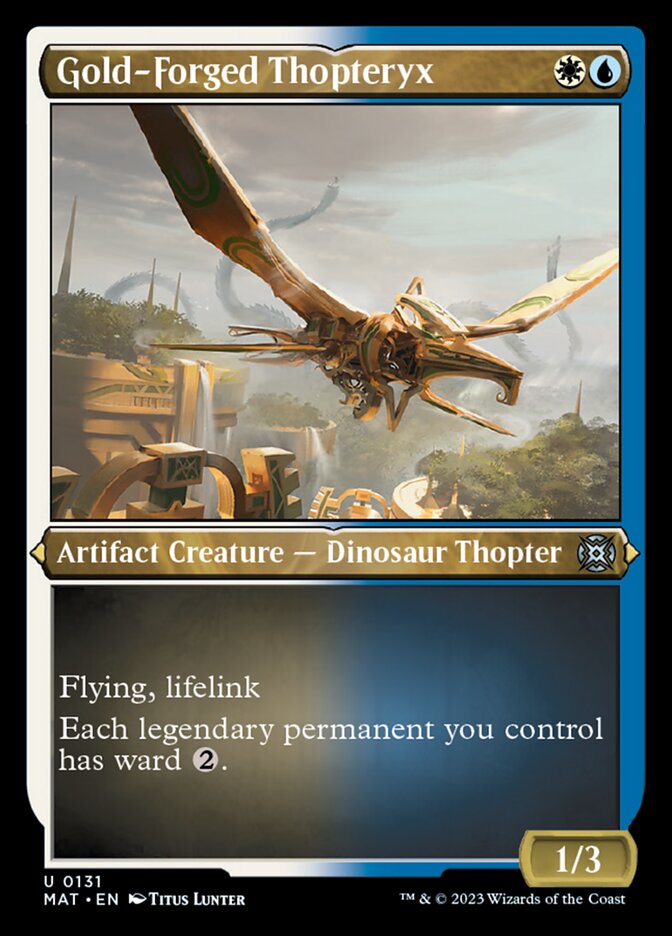 Gold-Forged Thopteryx (Foil Etched) [March of the Machine: The Aftermath] - Magic: The Gathering - Card Brawlers | Quebec | Canada |