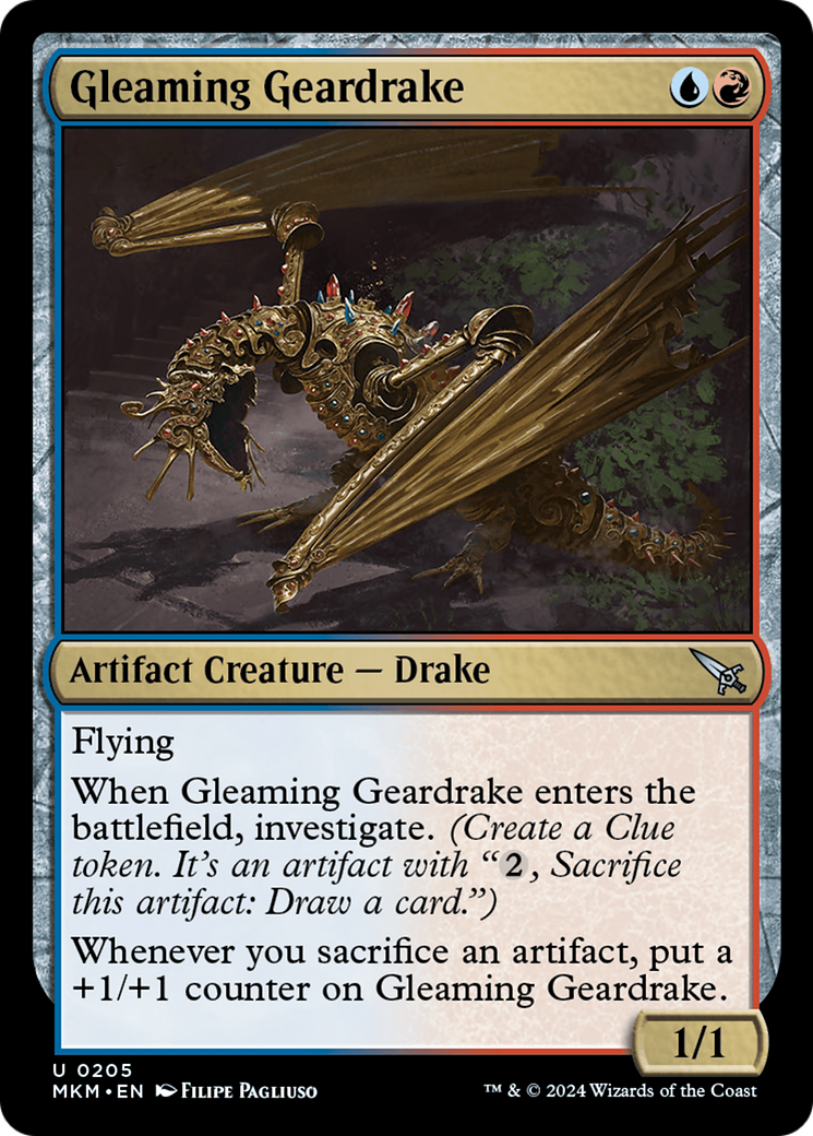 Gleaming Geardrake [Murders at Karlov Manor] - Magic: The Gathering - Card Brawlers | Quebec | Canada |