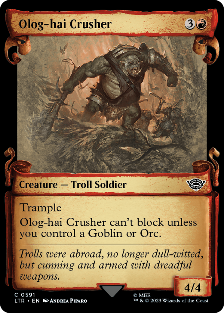 Olog-Hai Crusher [The Lord of the Rings: Tales of Middle-Earth Showcase Scrolls] - Magic: The Gathering - Card Brawlers | Quebec | Canada |