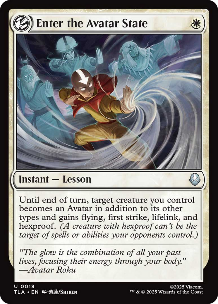 Enter the Avatar State [Avatar: The Last Airbender] - Magic: The Gathering - Card Brawlers | Quebec | Canada |