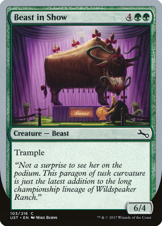 Beast in Show ("Not a surprise...") [Unstable] - Magic: The Gathering - Card Brawlers | Quebec | Canada |