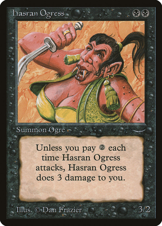 Hasran Ogress (Dark Mana Cost) [Arabian Nights] - Magic: The Gathering - Card Brawlers | Quebec | Canada |