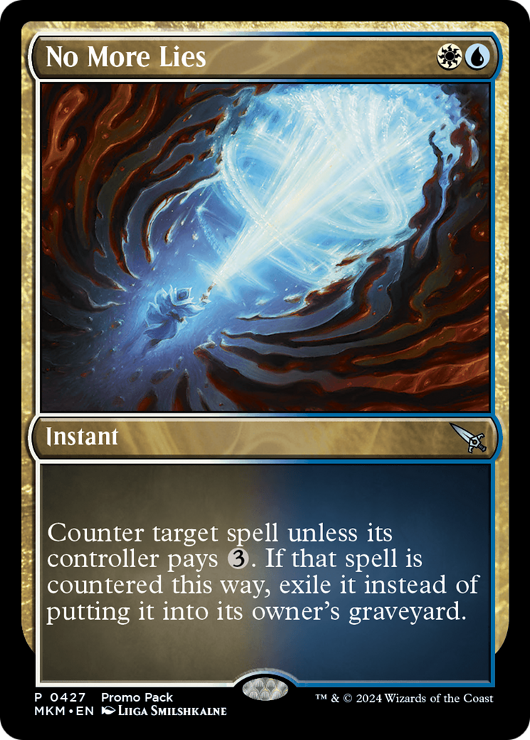 No More Lies (Promo Pack) [Murders at Karlov Manor Promos] - Magic: The Gathering - Card Brawlers | Quebec | Canada |