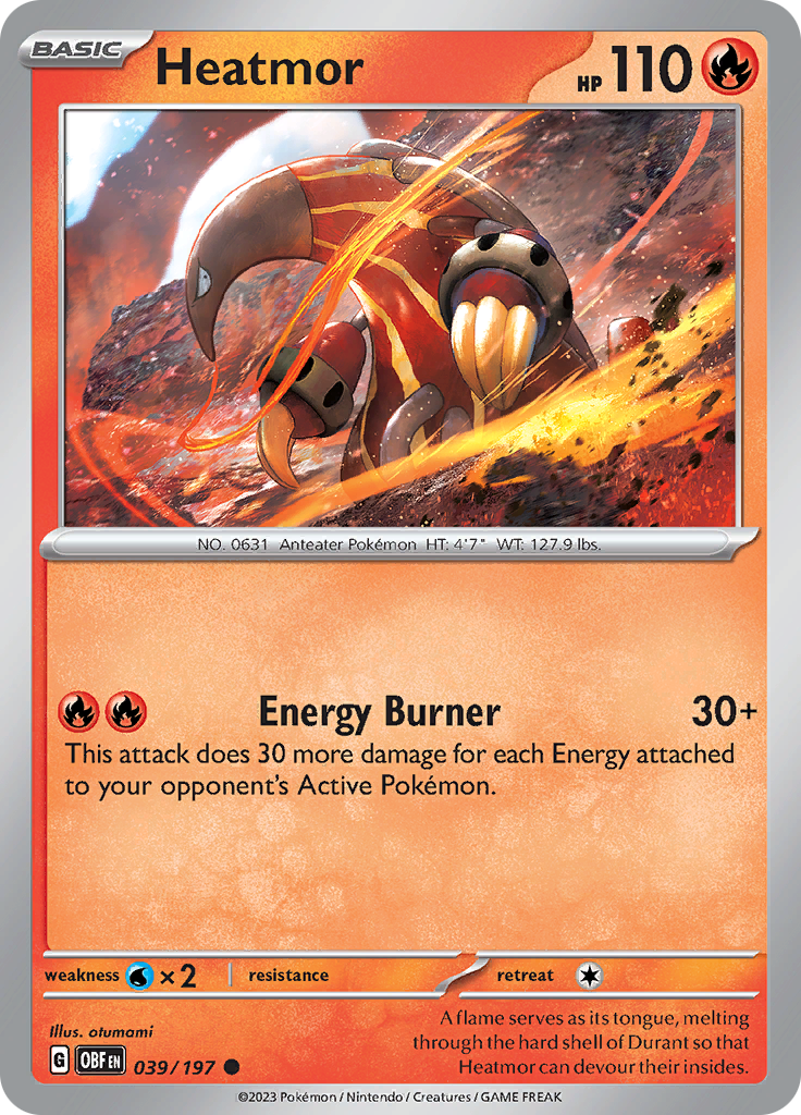 Heatmor (039/197) [Scarlet & Violet: Obsidian Flames] - Pokémon - Card Brawlers | Quebec | Canada |