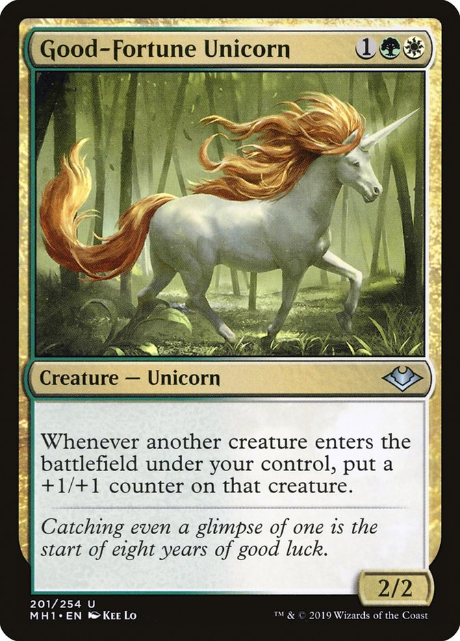 Good-Fortune Unicorn [Modern Horizons] - Magic: The Gathering - Card Brawlers | Quebec | Canada |