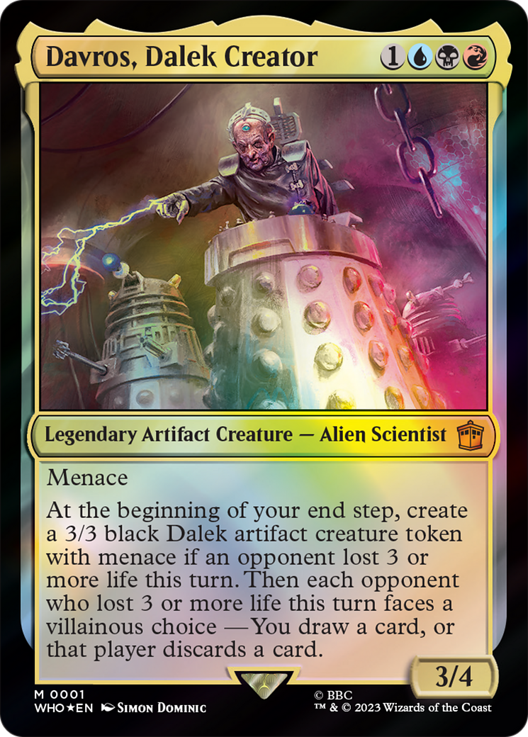 Davros, Dalek Creator [Doctor Who] - Magic: The Gathering - Card Brawlers | Quebec | Canada |