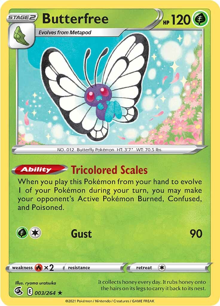 Butterfree (003/264) [Sword & Shield: Fusion Strike] - Pokémon - Card Brawlers | Quebec | Canada |