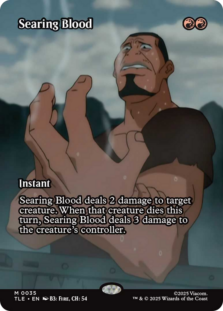 Searing Blood (Borderless) [Avatar: The Last Airbender: Eternal-Legal] - Magic: The Gathering - Card Brawlers | Quebec | Canada |