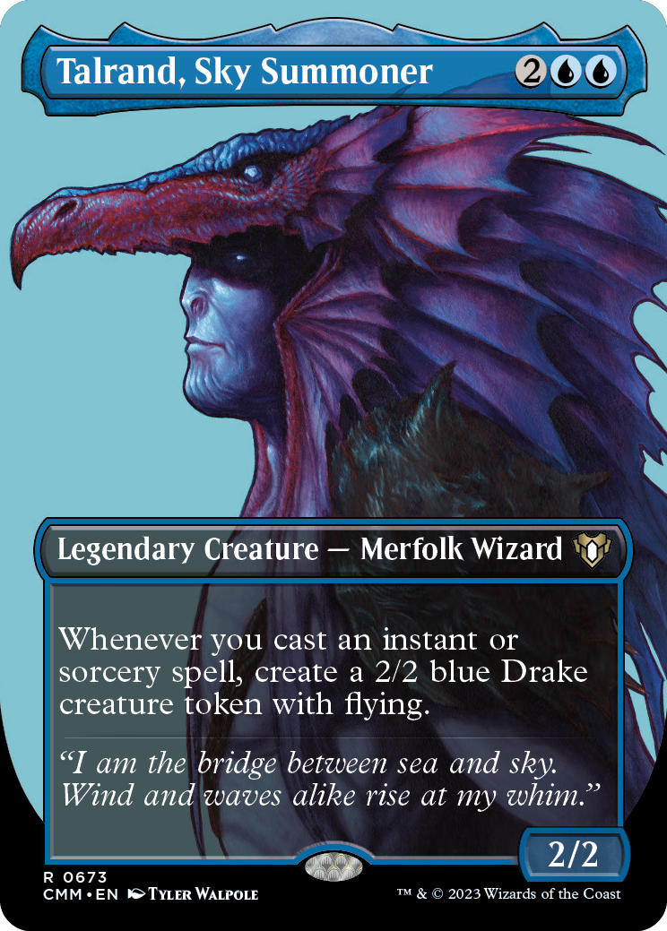 Talrand, Sky Summoner (Borderless Profile) [Commander Masters] - Magic: The Gathering - Card Brawlers | Quebec | Canada |