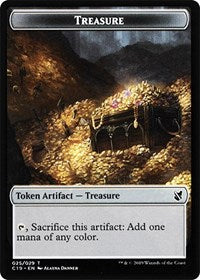 Treasure // Human Double-Sided Token [Commander 2019 Tokens] - Magic: The Gathering - Card Brawlers | Quebec | Canada |
