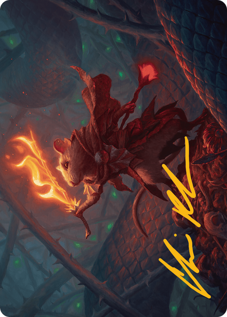 Emberheart Challenger Art Card (Gold-Stamped Signature) [Bloomburrow Art Series] - Magic: The Gathering - Card Brawlers | Quebec | Canada |