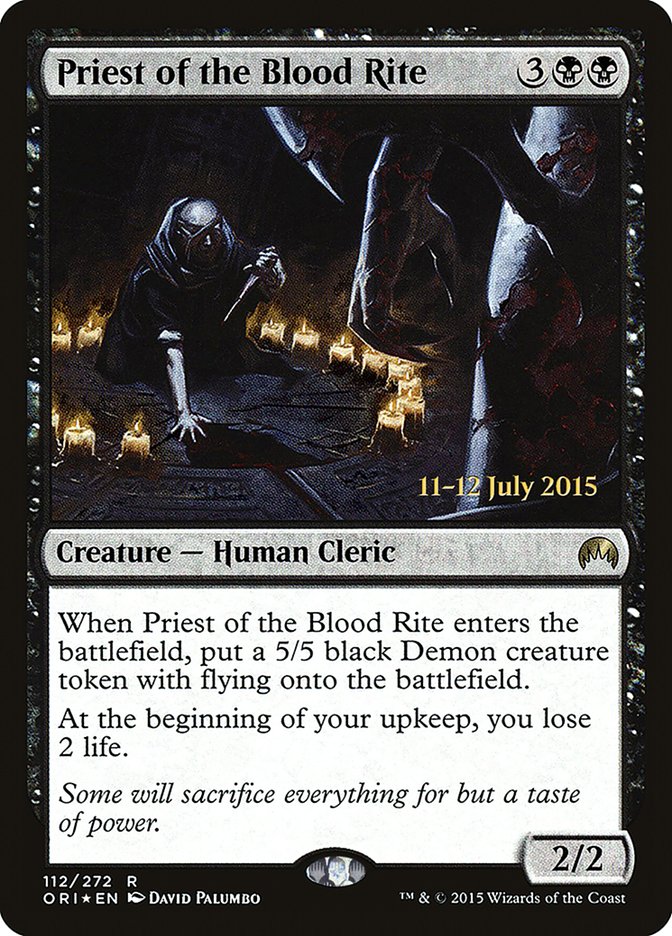Priest of the Blood Rite [Magic Origins Prerelease Promos] - Magic: The Gathering - Card Brawlers | Quebec | Canada |